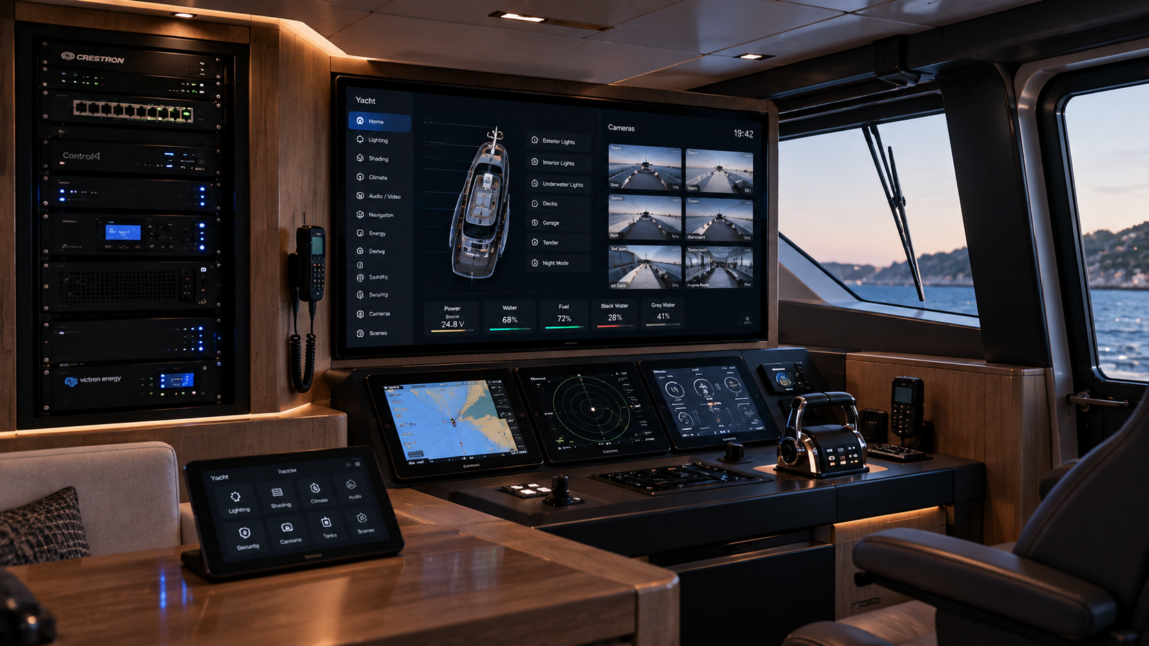 Yacht automation and integrated control systems